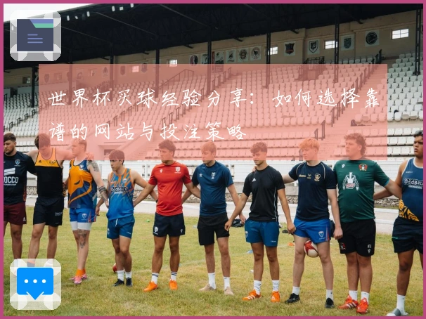 世界杯买球经验分享：如何选择靠谱的网站与投注策略